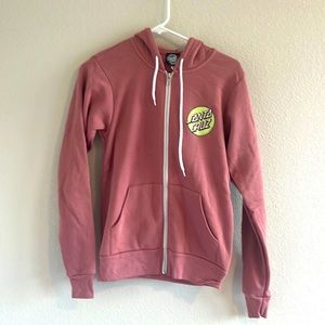 Girls Santa Cruz zip-up jacket